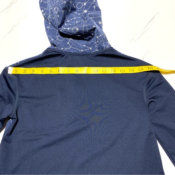 Nike Blue Dri-Fit Fleece Lined Hooded Athletic Jacket Unisex Sz Medium Youth - Picture 13 of 15